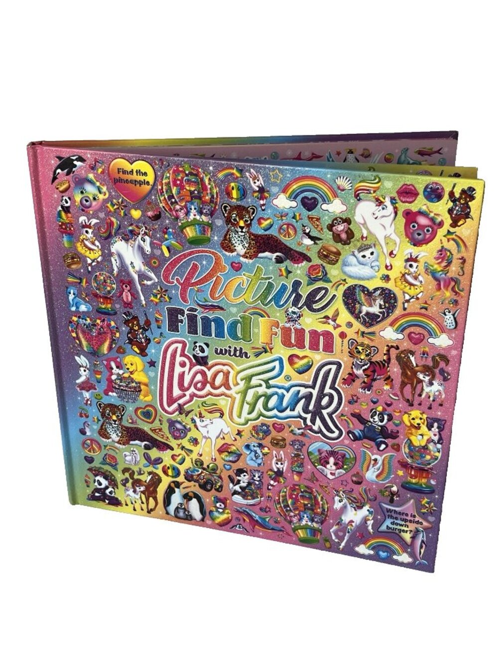 Lisa Frank Find Fun Hardcover Book Picture Counting Matching Searching Patterns